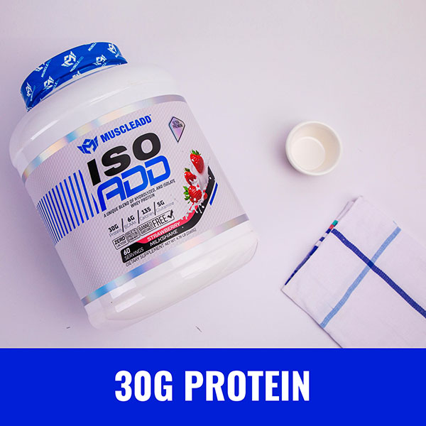 Muscle Add Iso Add-60Serv.-2160G.-Strawberry Milkshake
