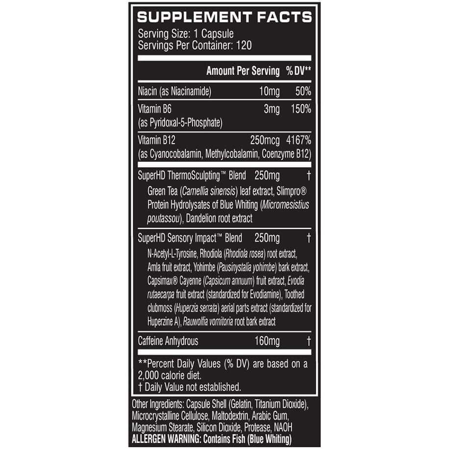 Cellucor Super HD-120Serv.-120Tabs.facts