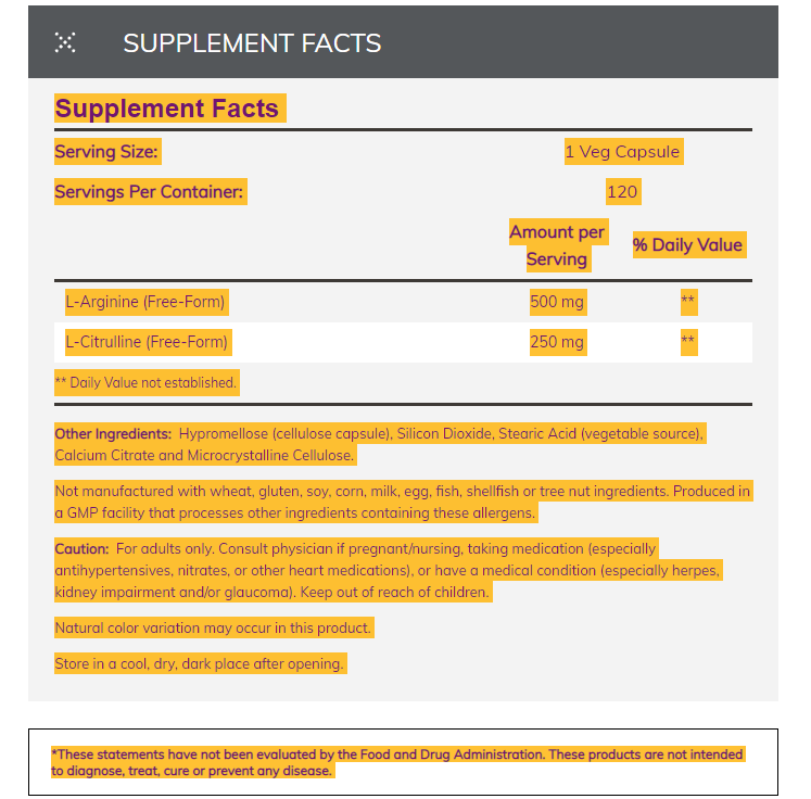 Now Sports Arginine&amp;Citrulline-120Serv.-120Tabs.