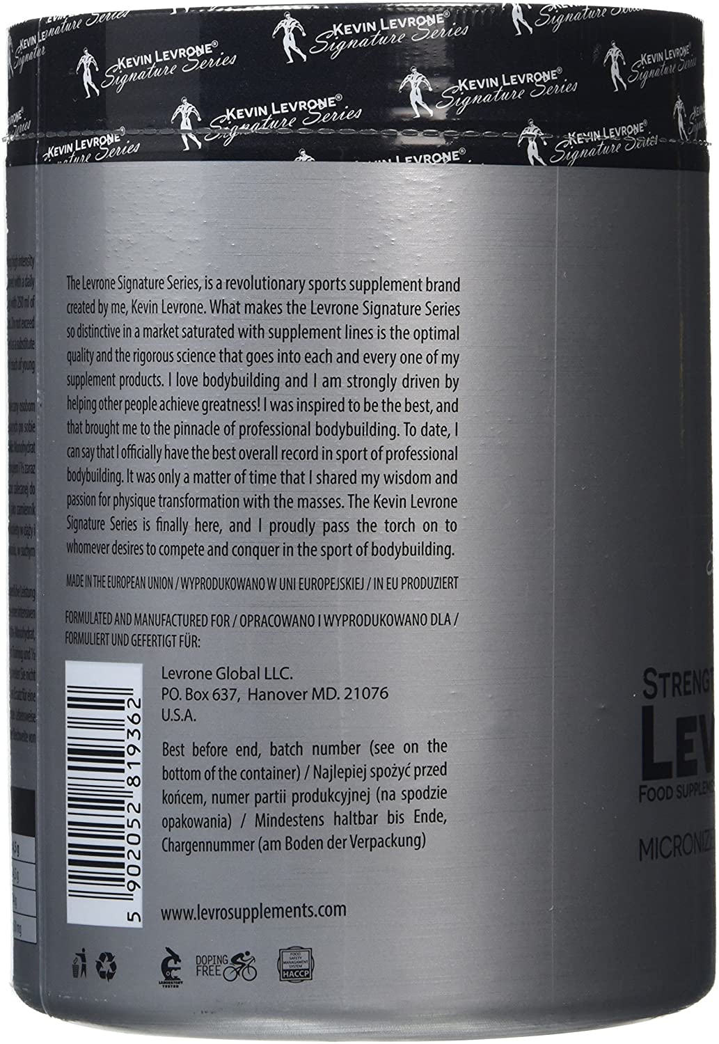 Kevin Levrone Levromono Micronized Creatine Monohydrate-60Serv.-300G