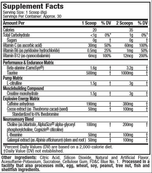 Muscletech Vapor X5 Next Gen-30Serv.-232G-Fruit Punch Blast