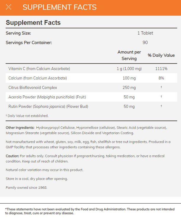 Now Foods Buffered C-1000 Complex-90Serv.-90Tabs.