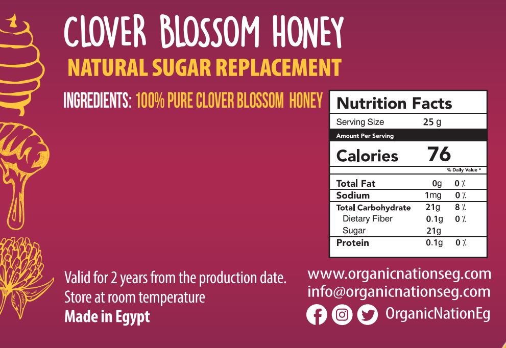 Organic nation Clover Honey-400G