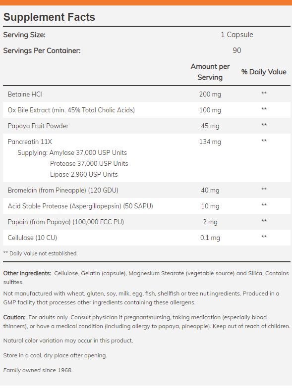 Now Foods Super Enzymes-90Serv.-90Caps.