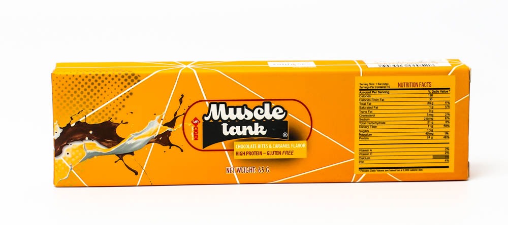 Sci-Gen Muscle Tank  Protein Bar-Chocolate Bites&amp;Caramel facts