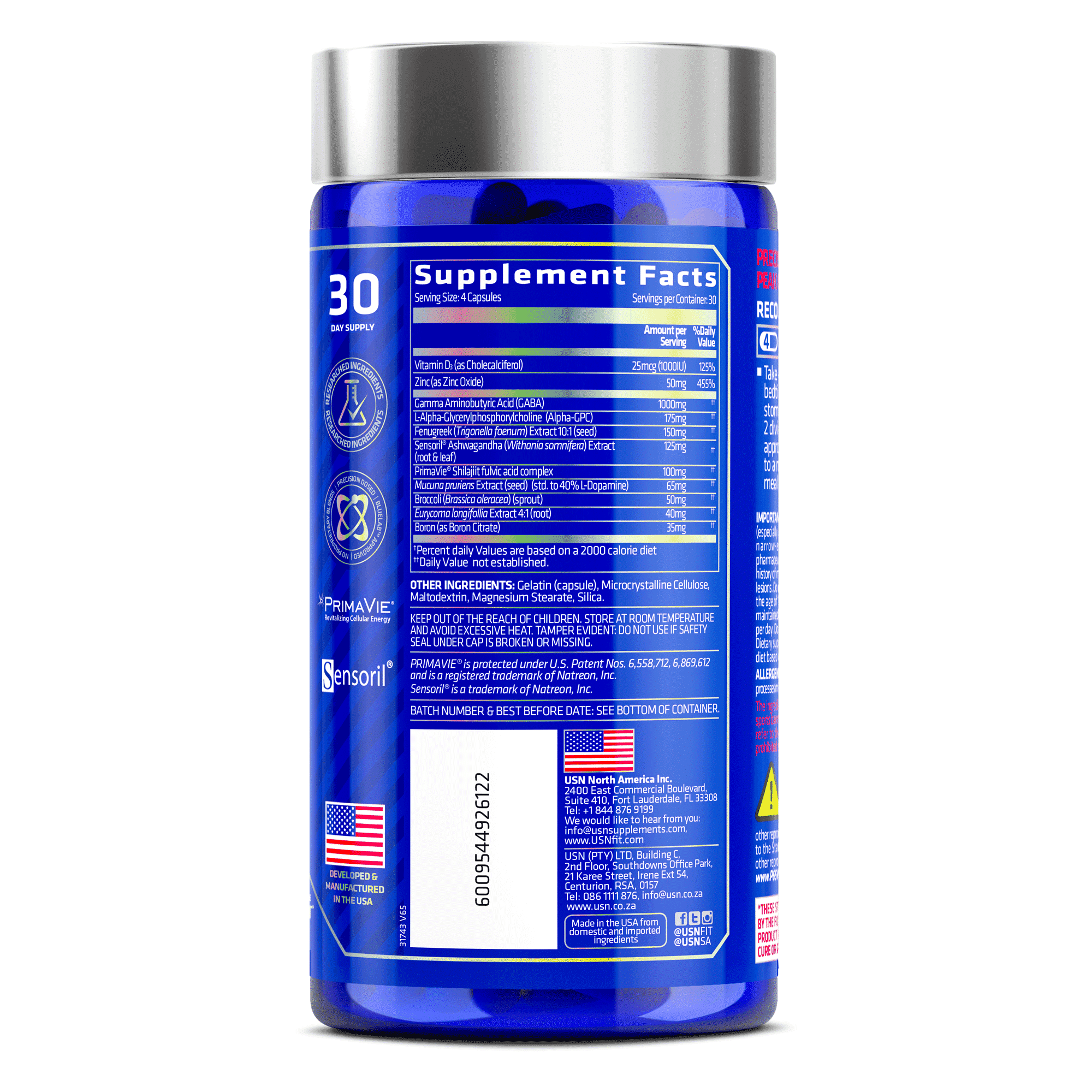 Usn Epik Test GH Anabolic Performance-30Serv.-120Caps.