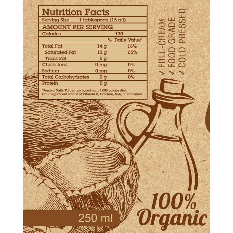 Organic Nation Coconut Oil Jar-250Ml