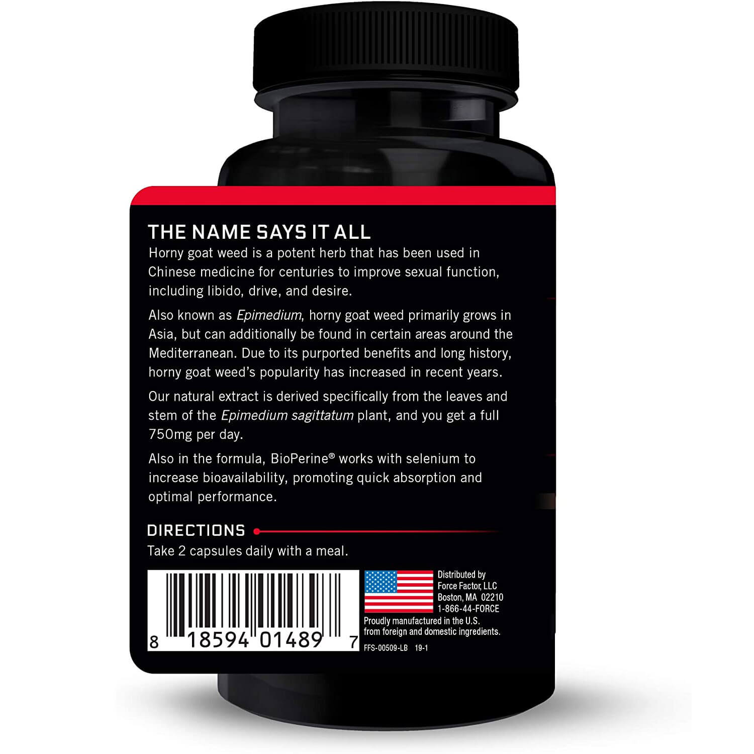 Force Factor Horny Goat Weed-30Serv.-60Caps.
