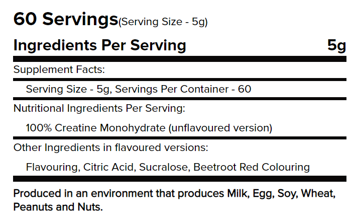 Warrior Creatine Micronised-60Serv.-300G-Savage Strawberry