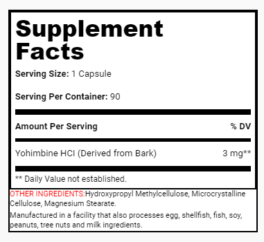 SAN Nutrition Yohimbine Hcl-90Serv.-90Caps.