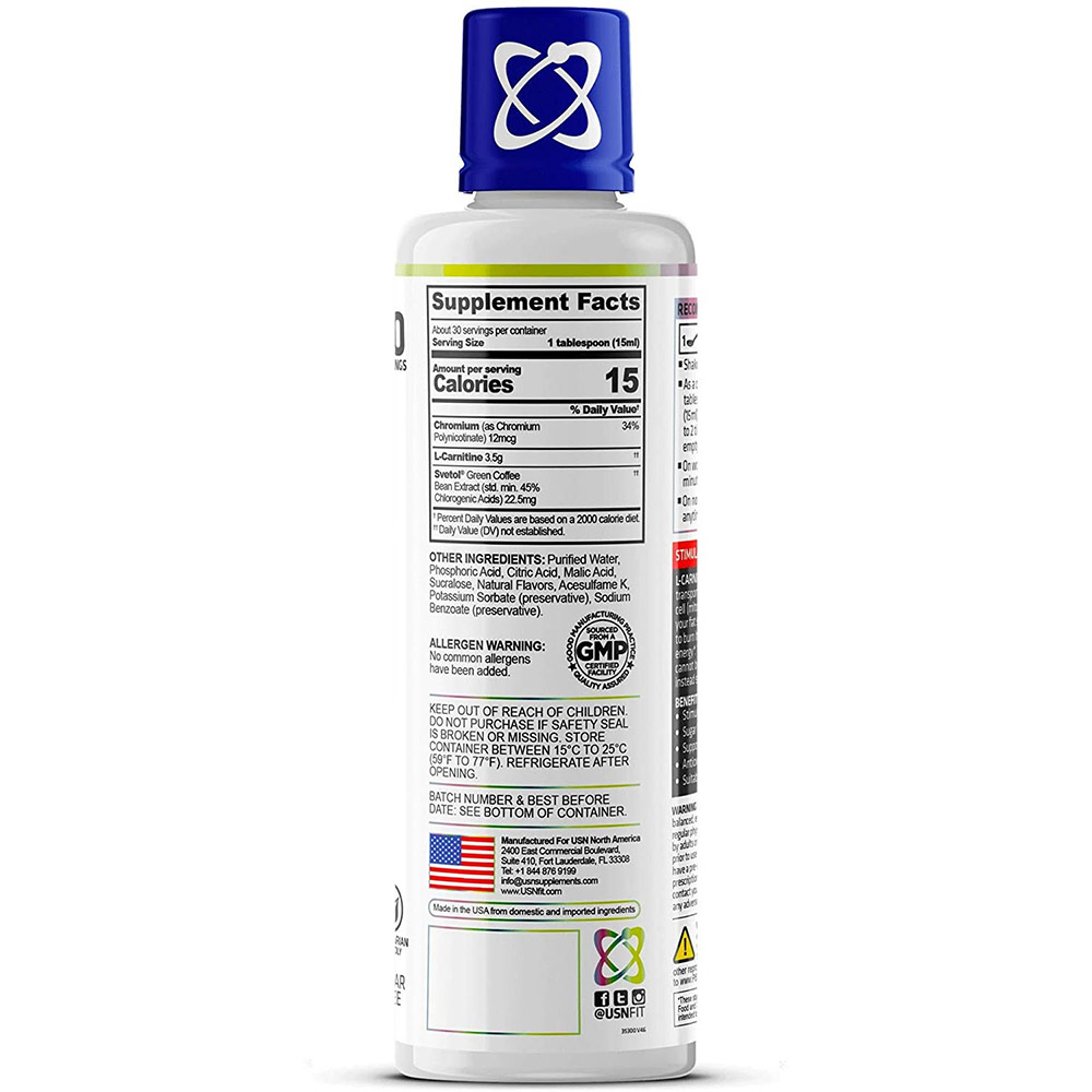 Usn L-Carnicut 3500-30Serv-450Ml-Blue Raspberry