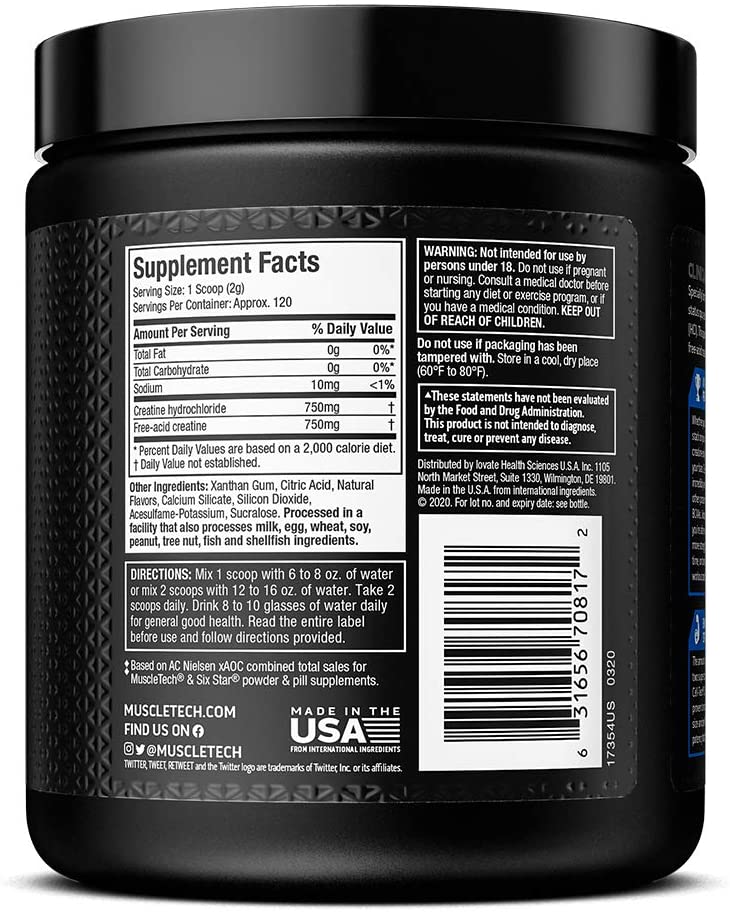 Muscletech Celltech Creactor-120Serv.-235G-Unflavored