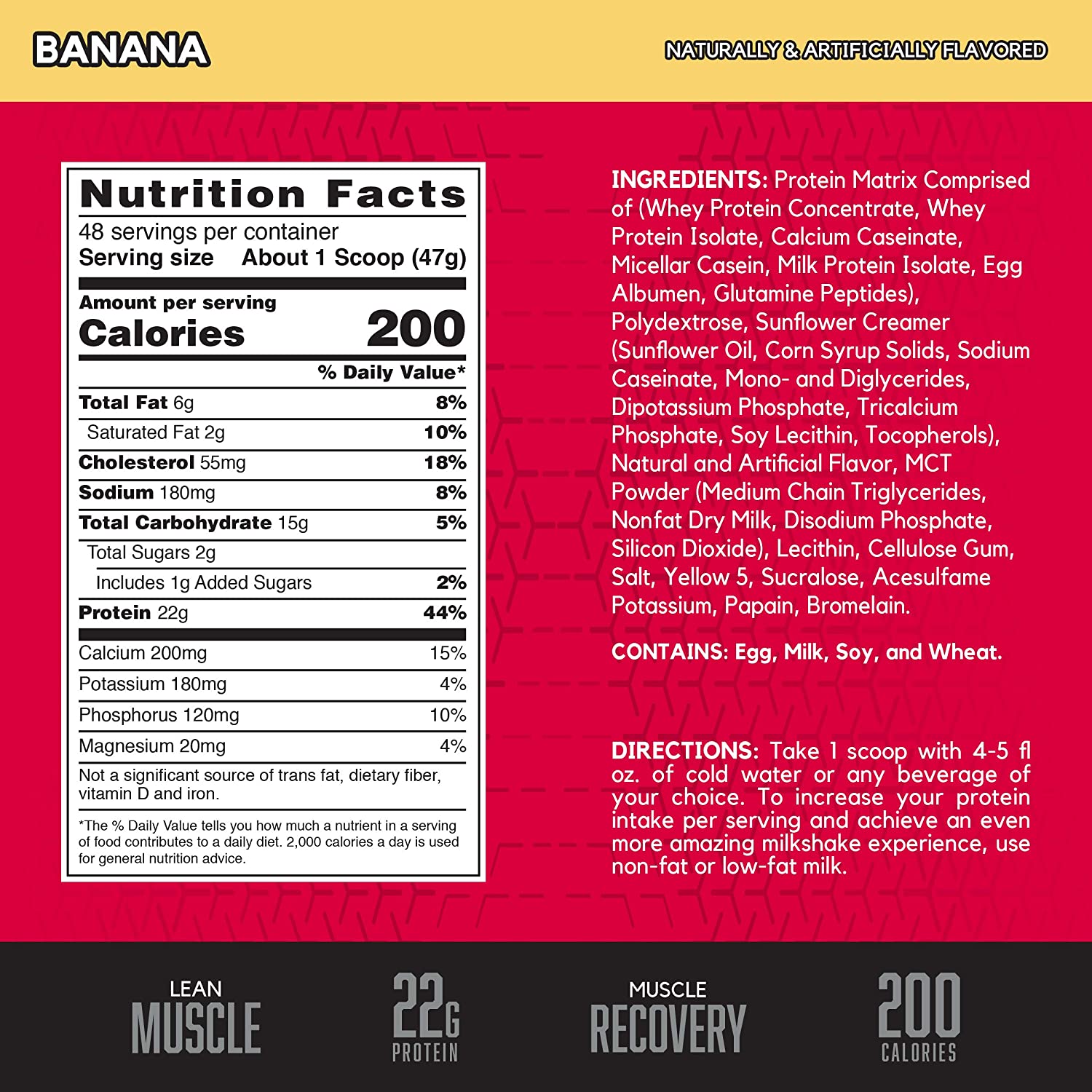 Bsn Syntha-6 Ultra Premium Protein Matrix 48Serv.-2.27KG-Banana