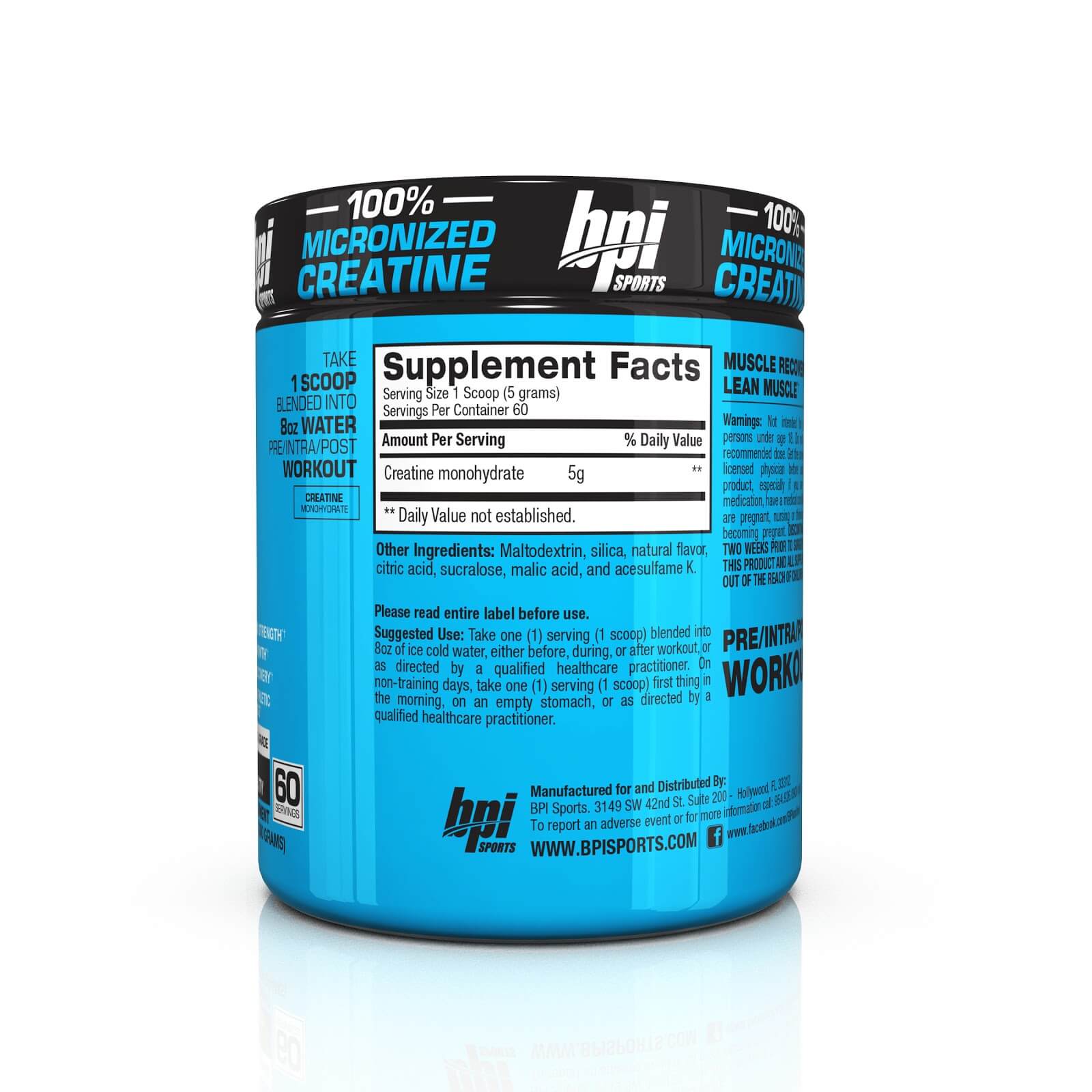 Bpi Sport Creatine Micronized 100% pure-60serv.-Unflavored