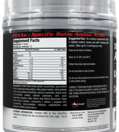 inner armour Peak Amino 10000 Hydrolyzed Whey Protein-360Tab.-72Serv.