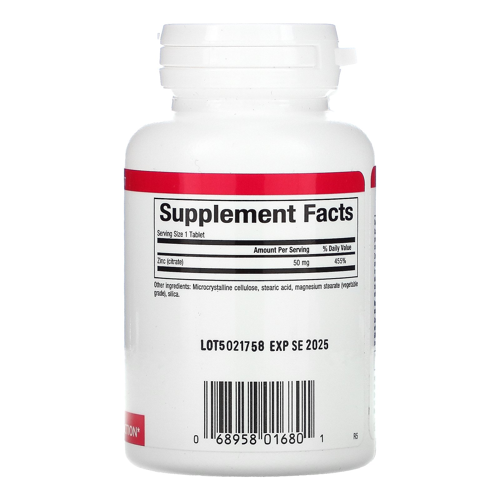 Natural Factors Zinc Citrate-90Serv.-90Tabs.