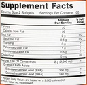 Now Foods Omega3-50Serv.-100Soft Gels facts