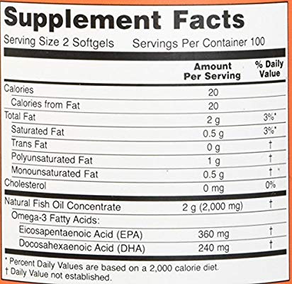 Now Foods Omega3-50Serv.-100Soft Gels facts