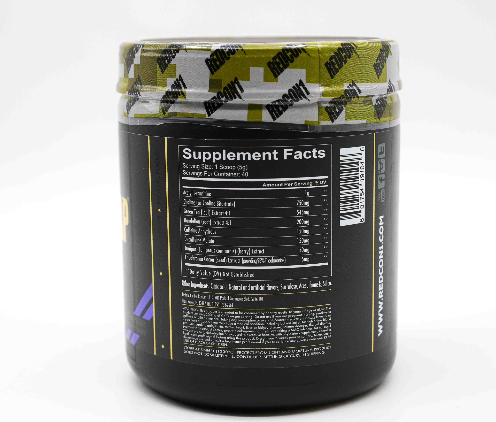 Redcon1 Double Tap Fat Burner-40Serv.-200G-BlueRaspberry
