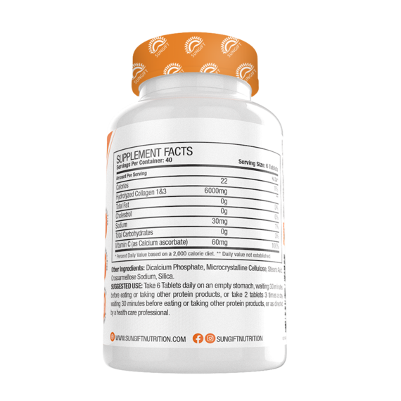 Sun Gift Collagen&amp;Vitamin C-40Serv.-240Tabs.
