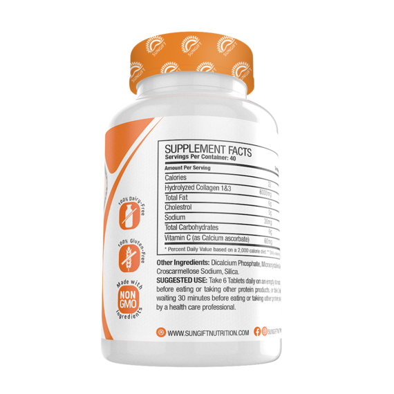 Sun Gift Collagen&amp;Vitamin C-40Serv.-240Tabs.