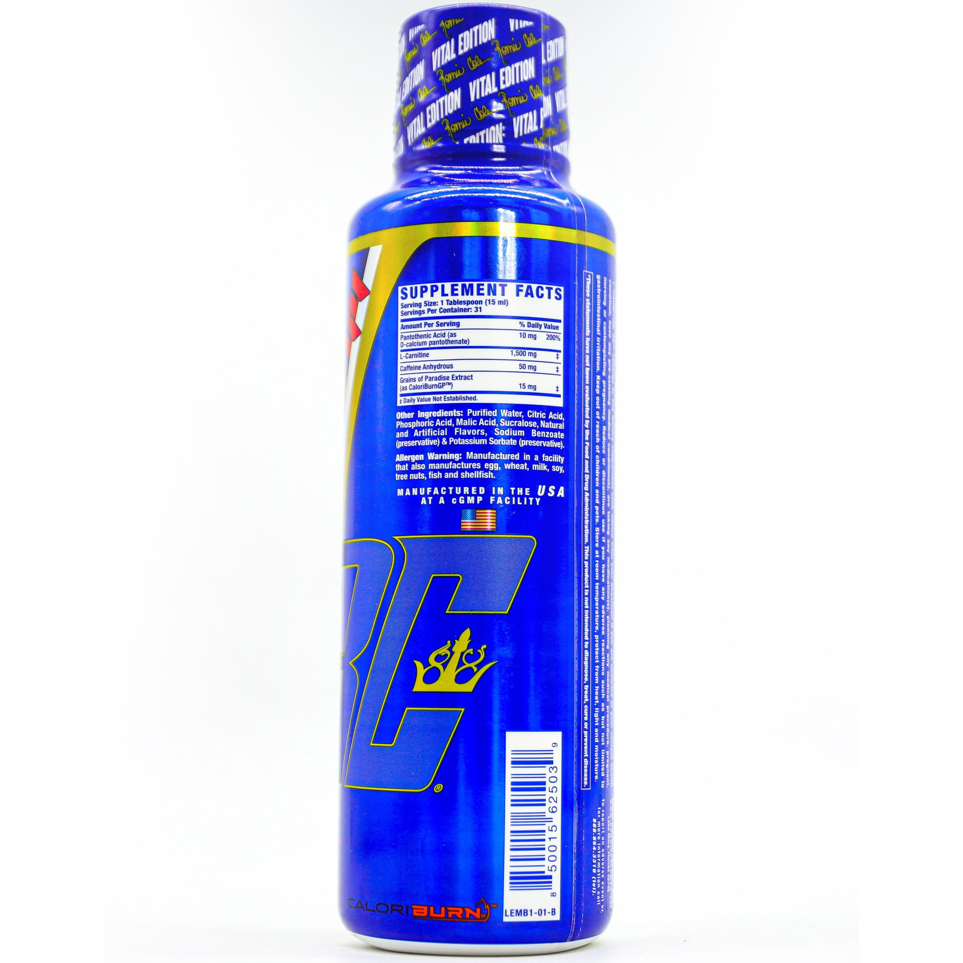 Ronnie Coleman Signature Series L-Carnitine Energy 1500Mg-31Serv.-473Ml-Mango Pineapple