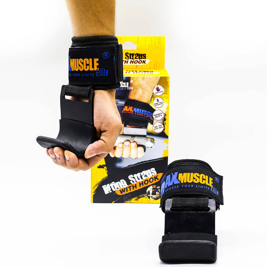 Max Muscle Lifting Straps With Hook