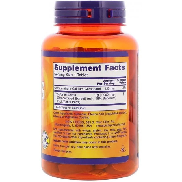 Now Sports Tribulus 1000Mg-90Serv.-90Tabs.