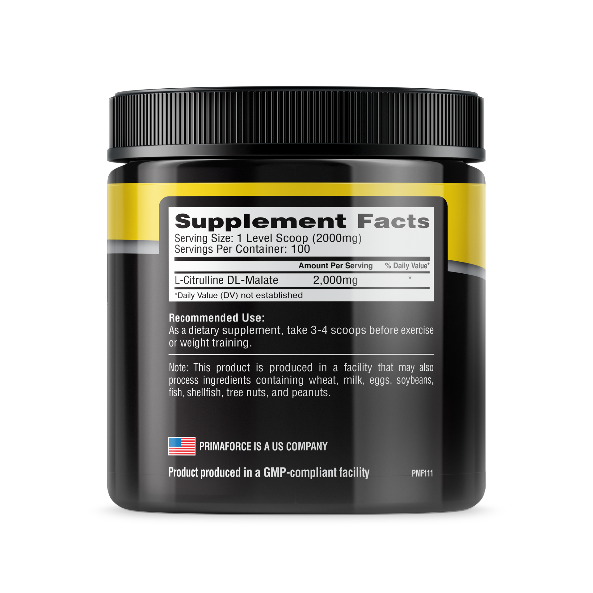 PrimaForce Citrulline Malate-100Serv.
