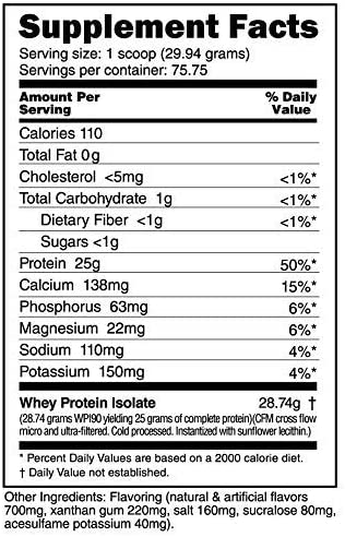 Nutra Bio 100% Whey Protein Isolate-76Serv.-2268G-Cinnamon Sugar donut