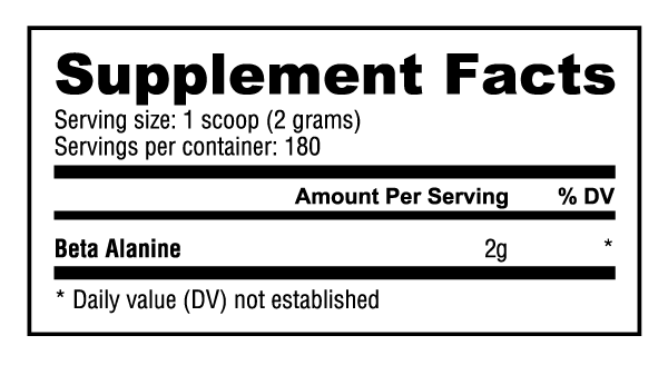 Nutra Bio Beta Alanine-180Serv.-650G
