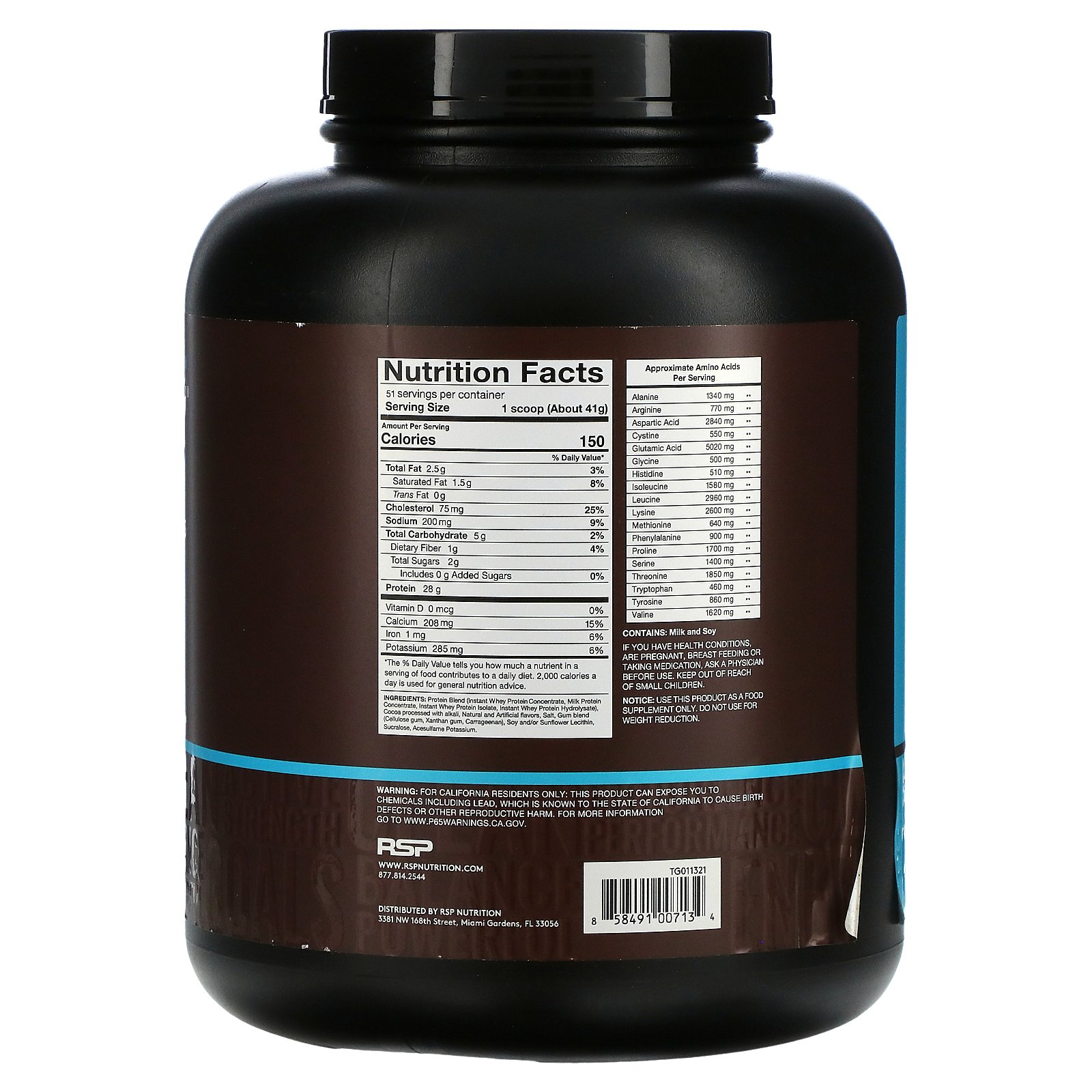 RSP True Whey-51Serv.-2.9KG-Chocolate