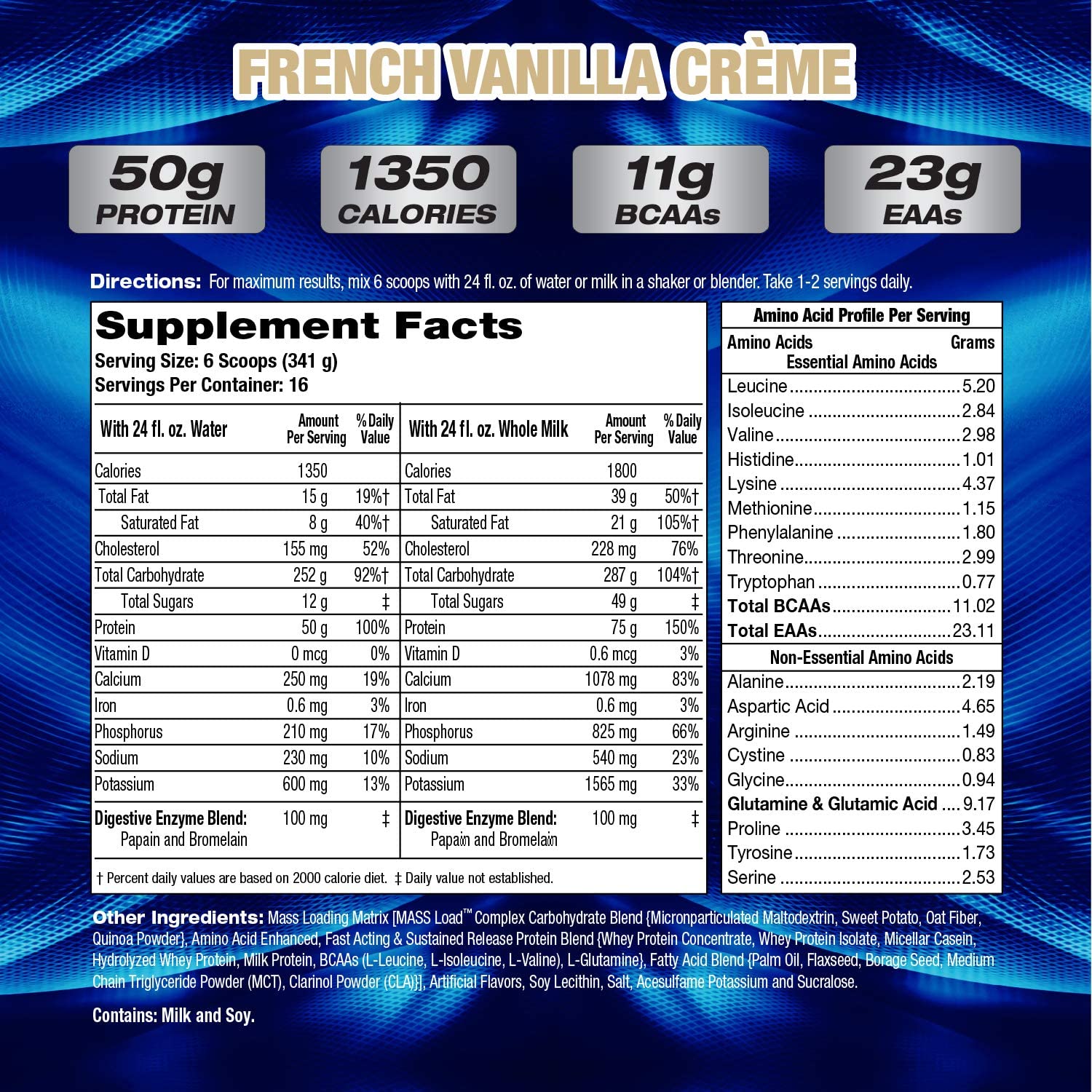 Mhp Up Your Mass XXXL-16Serv.-5.456Kg.-French Vanilla Creme