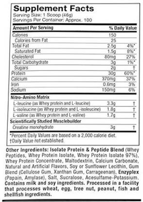 Muscletech Nitrotech Whey Gold-100Serv.-4.54KG-Vanilla