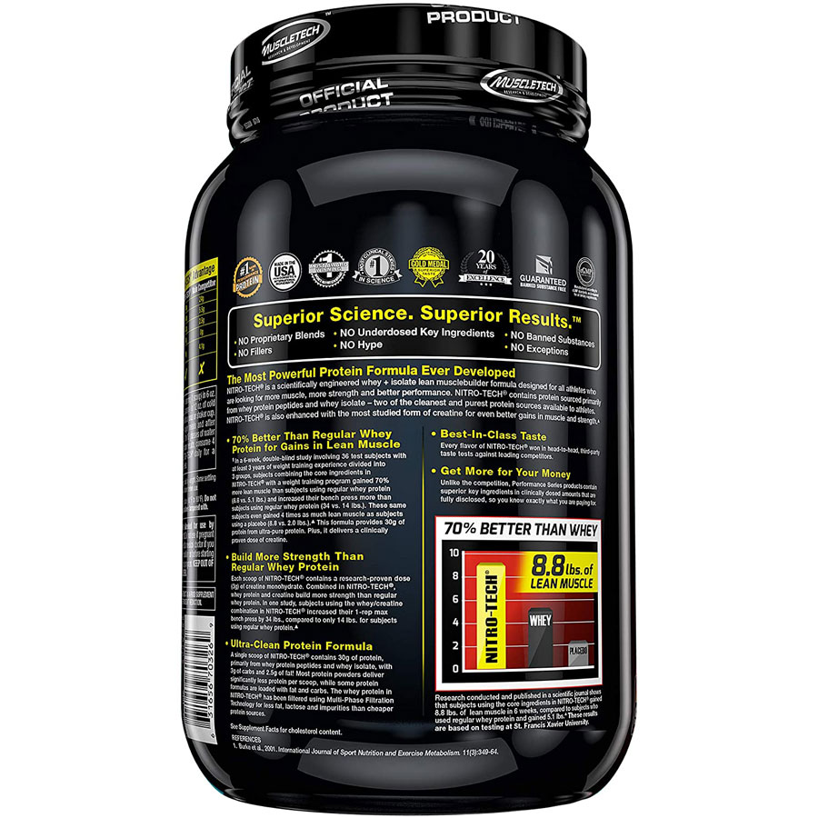 MuscleTech Nitrotech-22Serv.-998G-Strawberry
