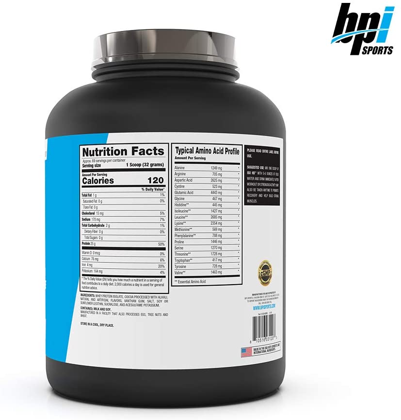 Bpi Sports ISO HD -69Serv.2,208G.Chocolate Brownie