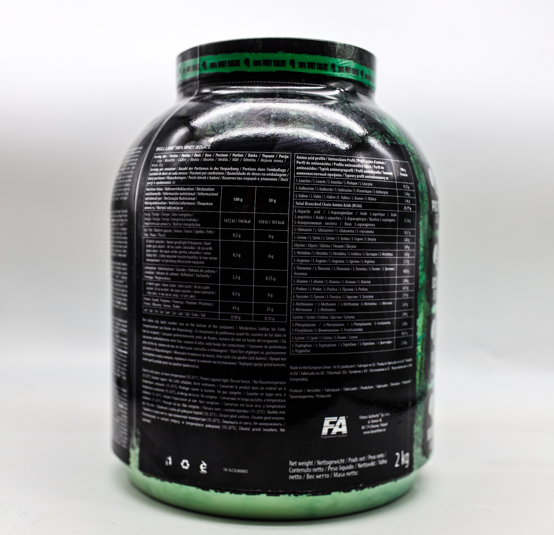 Skull Labs 100% Whey Isolate-66Serv.-2Kg.-Vanilla