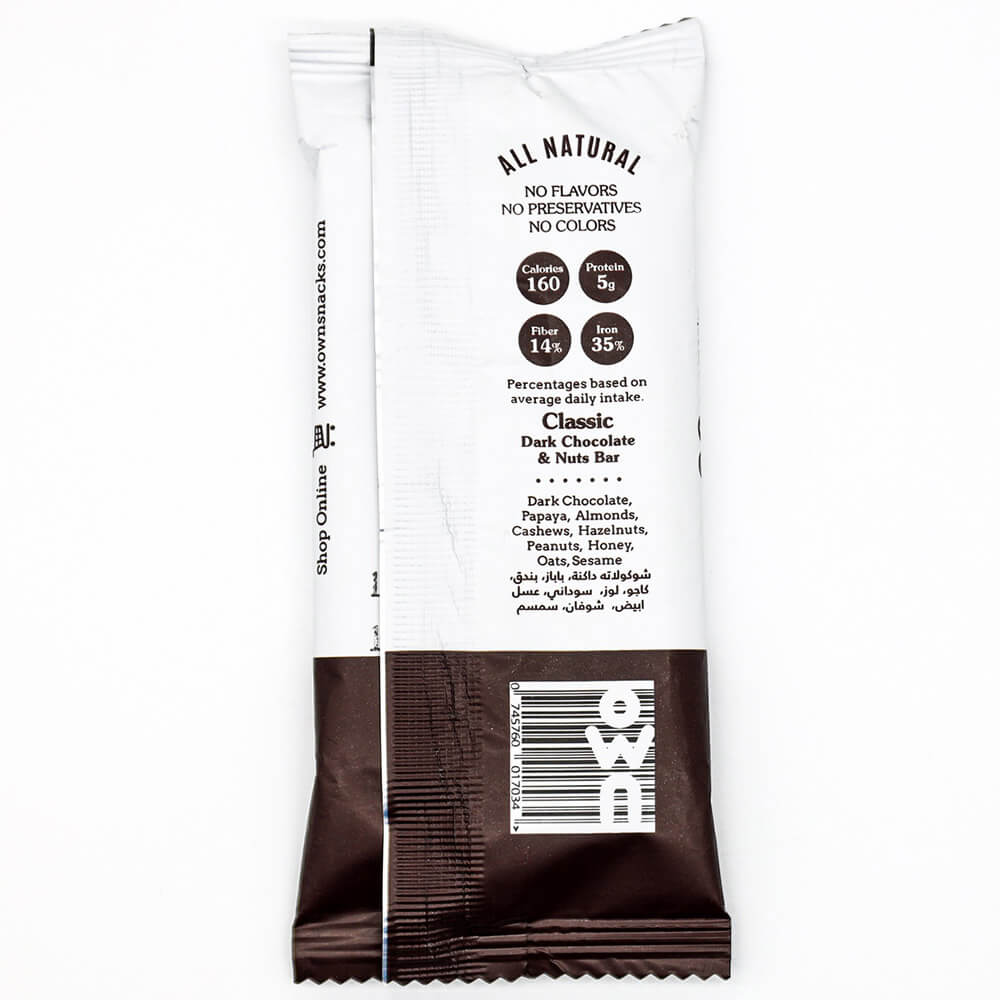 All Natural OWN 1Serv.-55G.-Classic Dark Chocolate &amp; Nuts