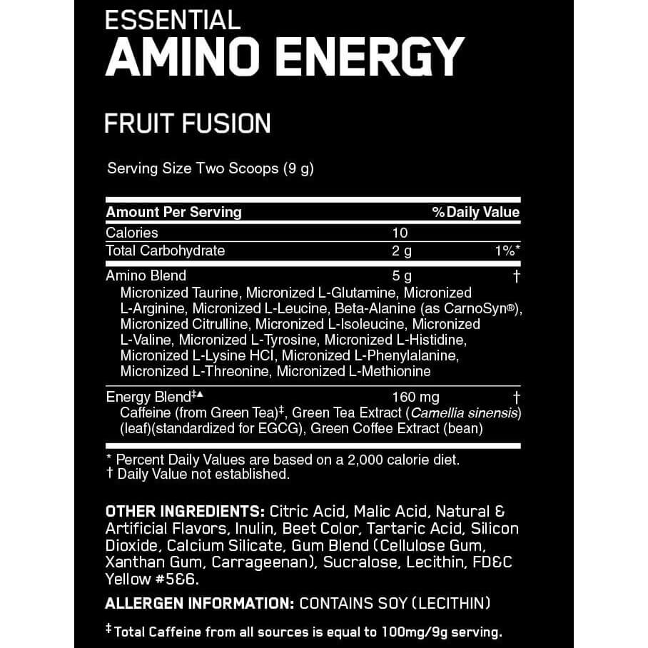 Optimum Nutrition amino energy-30Serv.-270G-Fruit Fusion
