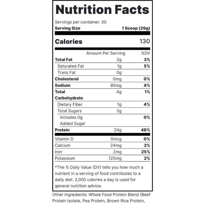 Redcon Mre Lite Real Whole Food Animal Based Protein-30Serv.-870G-Peanut Butter Cookie