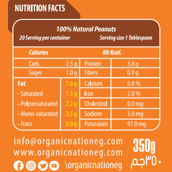 Organic Nation Peanut butter-350G