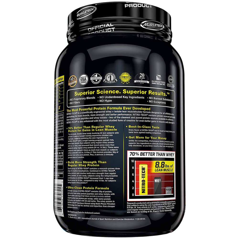 MuscleTech Nitrotech-22Serv.-998G-Milk Chocolate