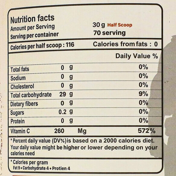 Commandos TNT Carb Plus-70Serv.-2100G-Pineapple