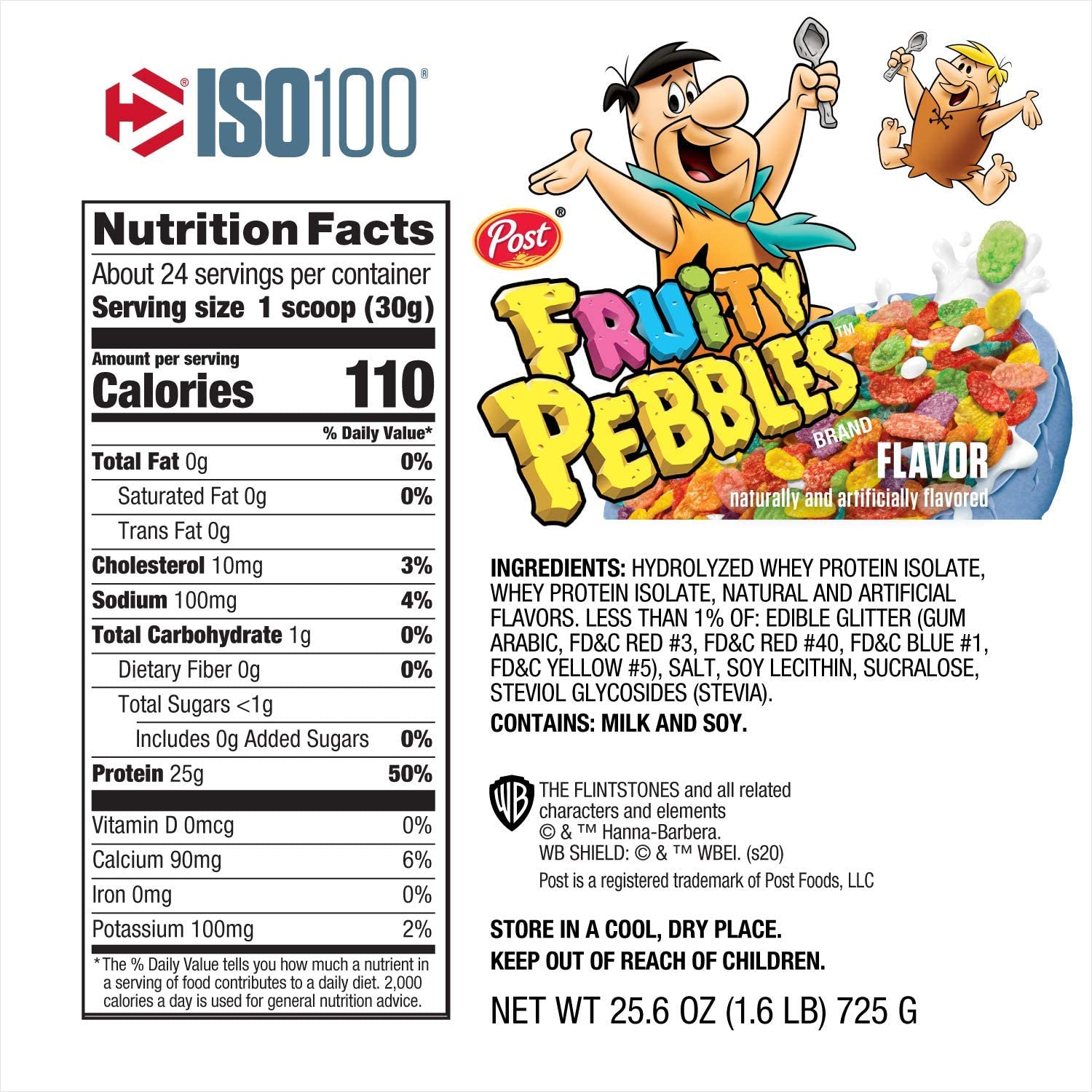 Dymatize Iso100-24Serv.-725G.-Fruity Pebbles