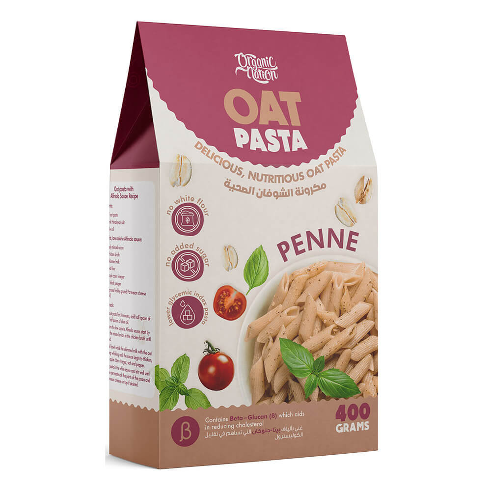 Organic Nation Oat Pasta Delicious,Nutritious Oat Pasta Penne-400G