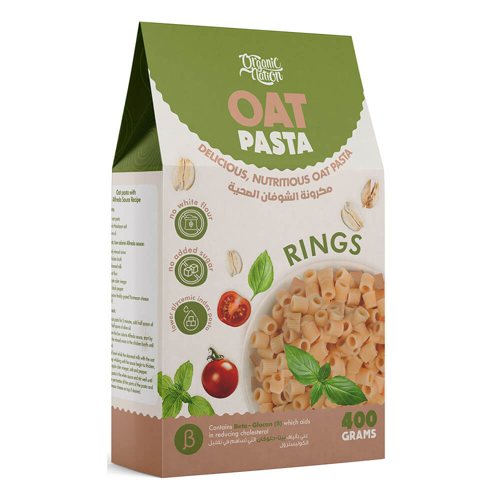 Organic Nation Oat Pasta Delicious,Nutritious Oat Pasta Rings-400G