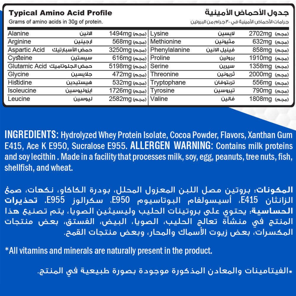 Muscle Add Hydro Add 100%Hydrolyzed Whey Protein Fastest Absorption-50Serv.-1800G.-Chocolate Ice Cream
