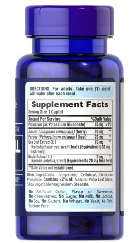 Puritan's Pride Water Pill With Potassium-50Serv.-50Coated Caplets