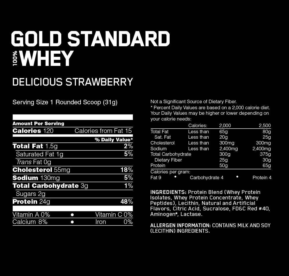 Optimum Whey Gold Standard-73Serv.-2.27KG-Strawberry