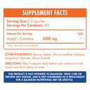 Max Muscle Acetyl L-Carnitine 2000-45Serv.-90Capsules